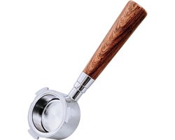 Naked Portafilter - bodemloze portafilter - 51 mm - herbruikbaar - Espressomachine - Barista Essentials - met drie oren - Bottomless Portafilter - Portafilter - Filterdrager - Piston - compatibel met Delonghi EC680 EC685