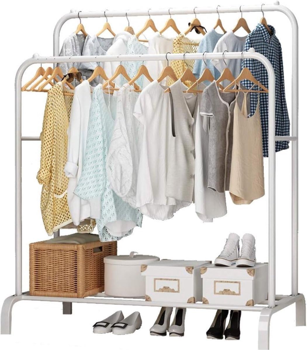 Kledingrek Metaal - Kledinghangers - Dressboy - Wit