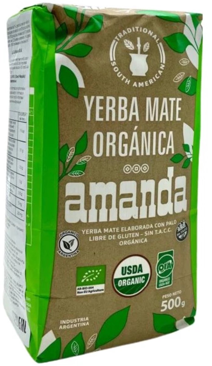 Amanda Organica - Losse Bio Mate Thee - Zachte Argentijnse Yerba Mate - 500 gram