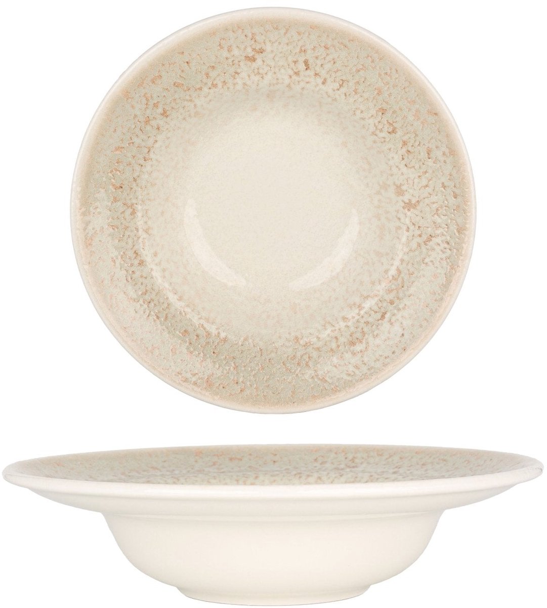 By Bone Pastabord - Natura - Porselein - 25 cm (400cc) - set van 2