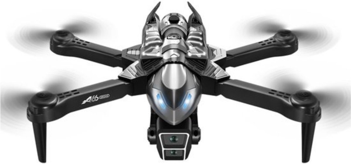 A66 Drone met HD Dual Camera – Mistfunctie – Obstacle Avoidance – 90° Verstelbare Camera – Extra Accu – Inclusief Opbergtas – Zonder Vliegbewijs