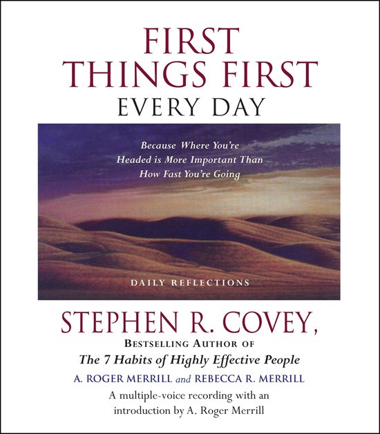 First Things First Every Day - cover