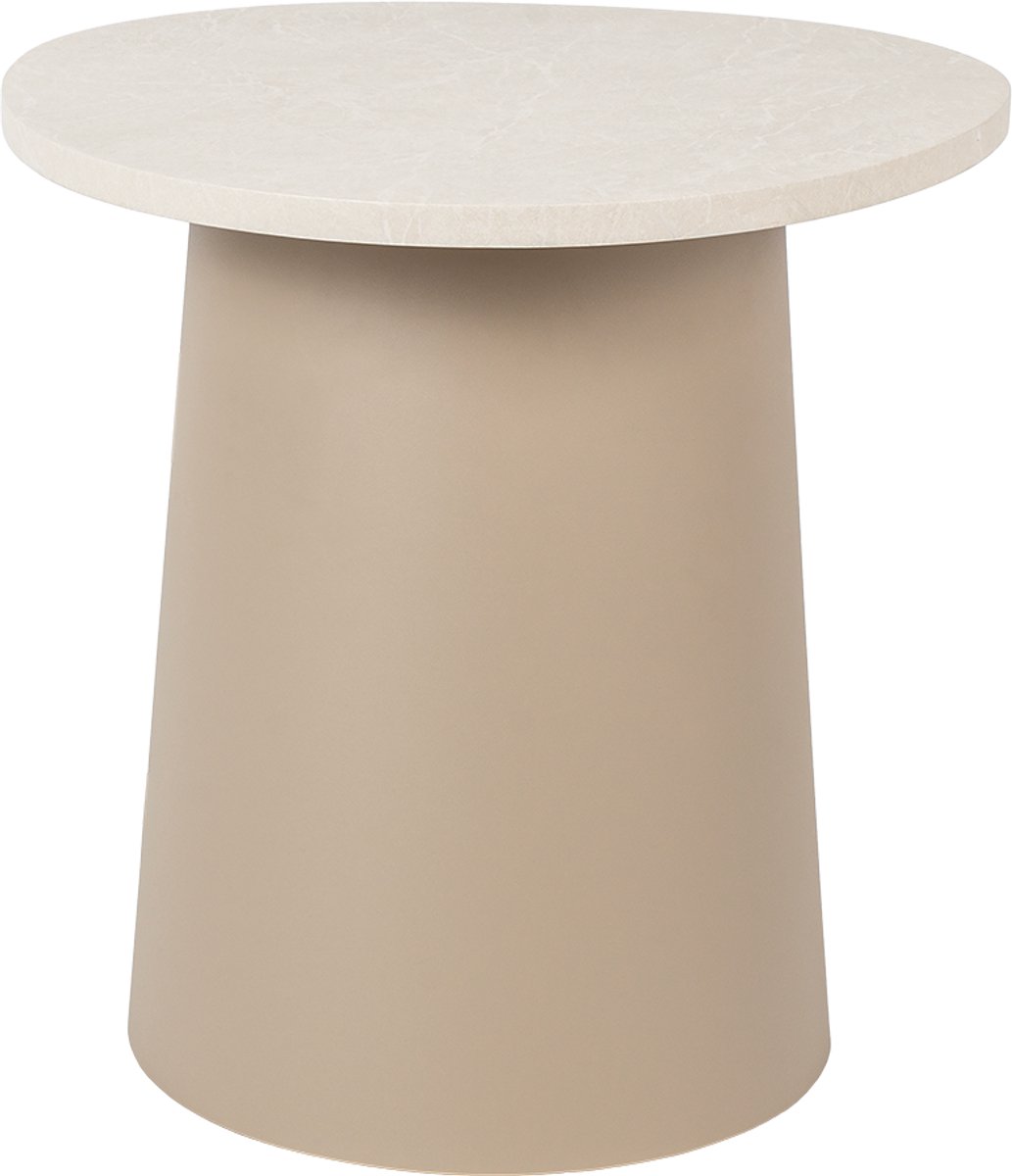 Cosi Cosidune Sandy Beige Bijzettafel Tuin - Perfecte match met de Cosidune vuurtafel sandy beige - Extra tafelruimte voor bij jouw loungeset