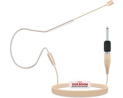 Pyle-Over Ear Headset - Professionele Omnidirectionele Condensator Microfoon - Inclusief 3,5 mm Adapter, 1,2 m Kabel - Beige