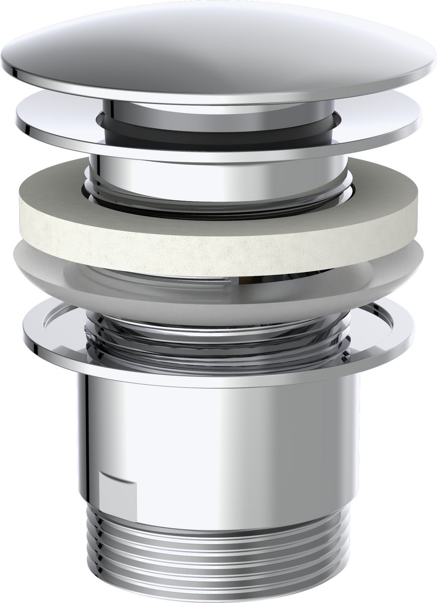 KIRCHHOFF DAV-1WK afvoerwaste - Chroom - 1 1/4" x 65 mm