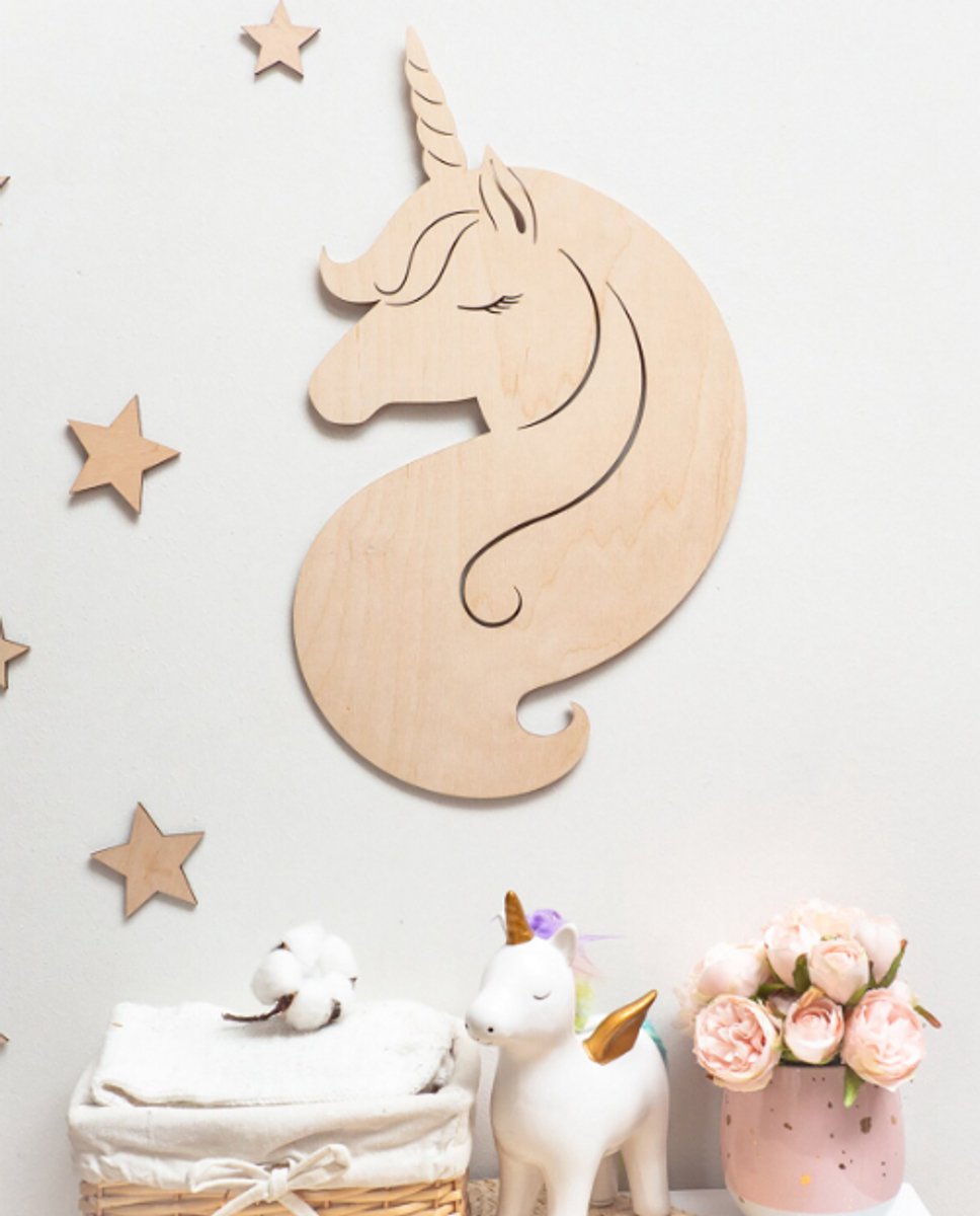 Eenhoorn hoofd muurbevestiging, eenhoorn kunst aan de muur, decor kinderkamer, decor meisje speelkamer, decoratie verjaardagsfeestje, kinderkamer decor muur decor/ unicorn/
