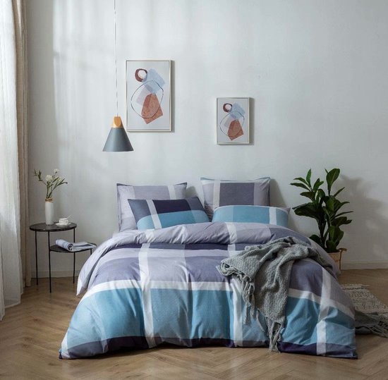 Dekbedovertrek - Micropercal - Soepel & Zacht - Lits-Jumeaux - 240 x 220 cm - Peski