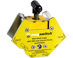 Magswitch - Mini Multi Angle, with 300 Amp Ground - Industriele Magneet