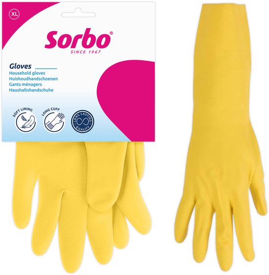 Sorbo Huishoudhandschoenen XL - Extra lang manchet - Antislip grip