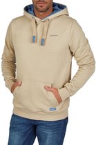 DENIMFY Heren Sweatshirt DFBenno regular fit Beige L Volwassenen hoodie / capuchon trui
