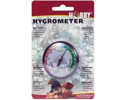 Hobby Analoge terrarium hygrometer zelfklevend | 0 tot 100% luchtvochtigheid | voor reptielen en amfibieën