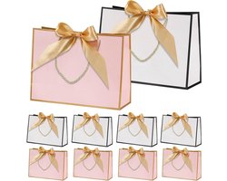 Cadeauzakjes groot formaat - set van 10 stuks - geschikt voor verjaardagscadeaus, huwelijkscadeaus - 32x25x11cm