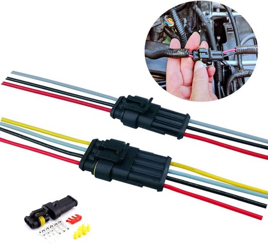 20 Stuks Waterdichte 2-aderige Connectoren – Stevige Snelstekkers Voor Laagspanning, Ideaal Voor Auto, Boot, LED En Meer