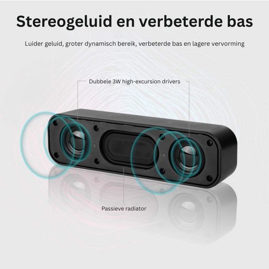 Soundbar PC - Speaker Computer - Plug & Play - 5W van Kinguin — afbeelding 2