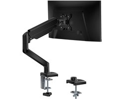 Monitor Arm met Gasveer - Geschikt voor Maten van 13 tot 32 inch - Wide screen - Beugel voor 1 scherm - Monitor - Stand - Houder - Steun - Zwart