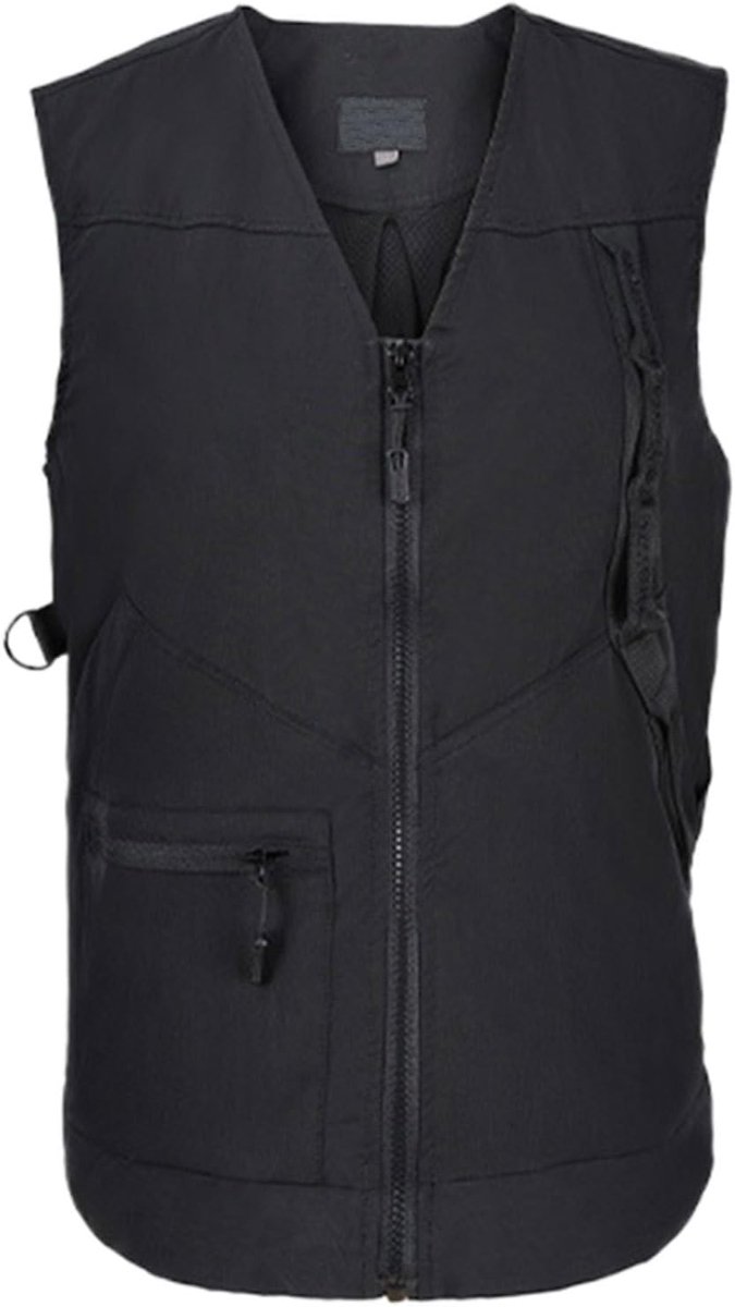 Honden Trainingsvest - Hondentuigje Outdoor - Hondentraining Activiteiten - Meerdere Opbergvakken - Maat M/L - Zwart