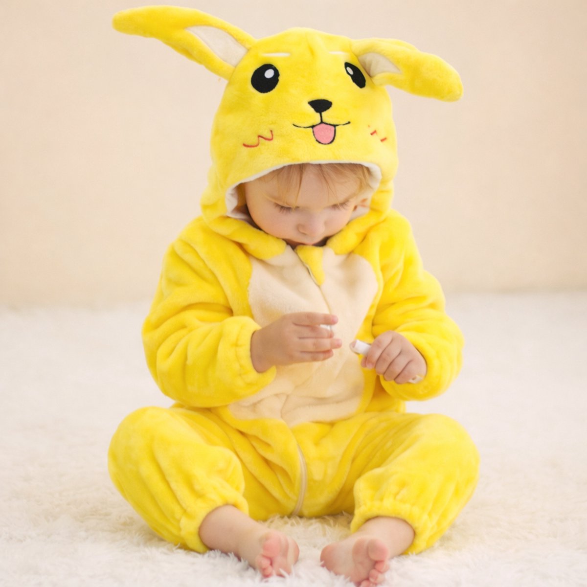 Onesie Pikachu | 1 - 2,5 jaar | Fleece | Warm | Carnaval | Kind | Verkleden | Jongens | Meisjes
