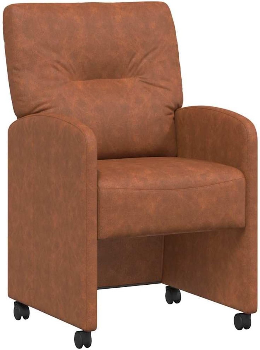 Eetkamerstoelen Set - Keukenstoelen Luxe - Comfortabel Zitten - Met Handige Wieltjes - 57