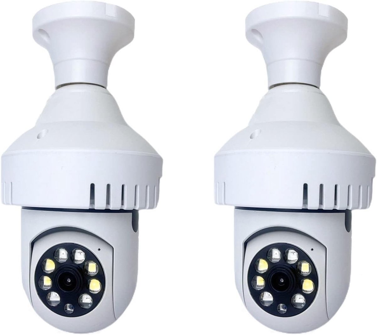 Rookpaal camera - Beveiligingscamera Rookmelder - Woningbeveiliging Binnen - Full Color Nachtzicht - 360 Graden - Wit