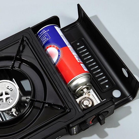 Propaan Kookstel - Camping Brander - Buiten Koken - Automatische Ontsteking - 34x28x9 cm - Zwart — afbeelding 3