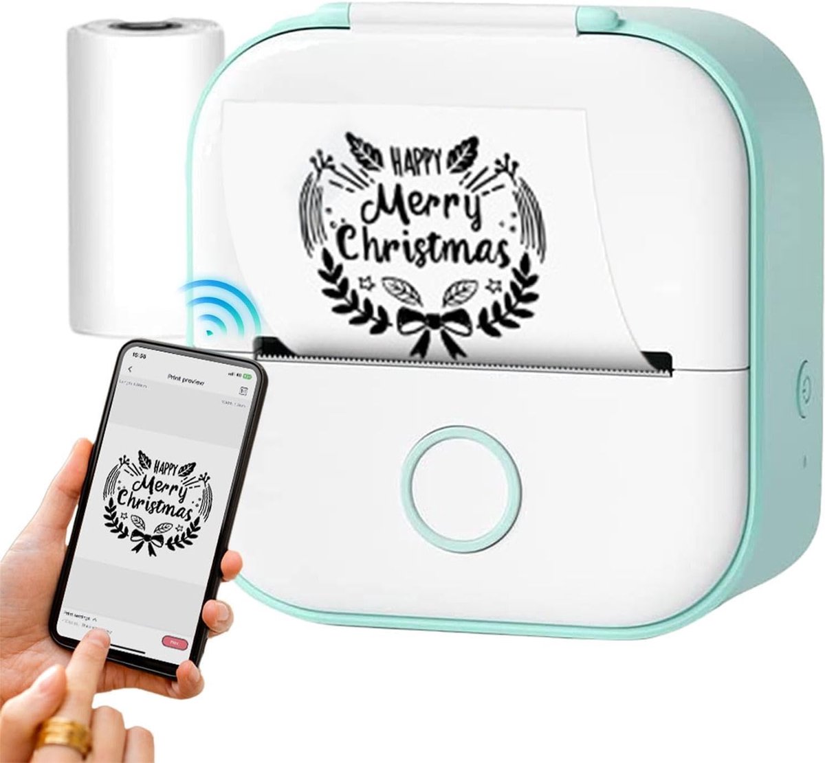 Zakprinter - Draagbare Printer - Direct Afdrukken - Compact Ontwerp - 6x9x6 cm