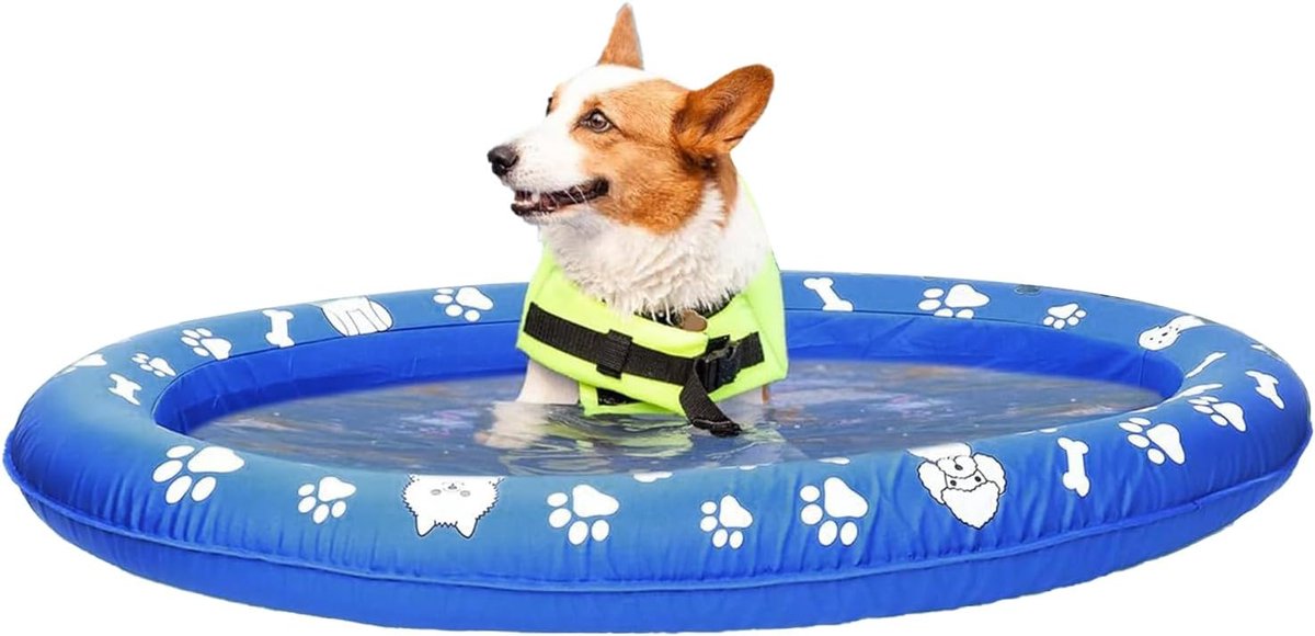 Honden Drijver Zwembad - Huisdier Zwem Hulpmiddel - Waterpret Veilig - Universele Pasvorm - 107x145cm