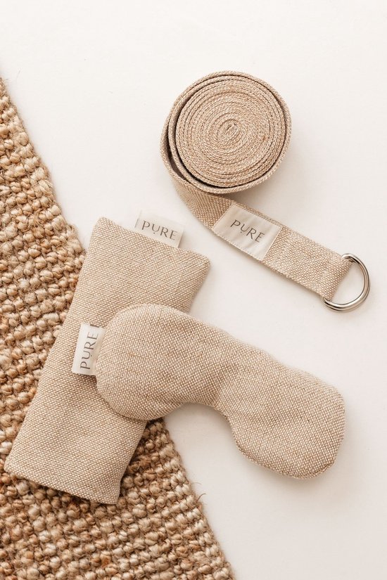 Yoga riem / strap jute extra lang bruin - Pure van Merkloos — afbeelding 4