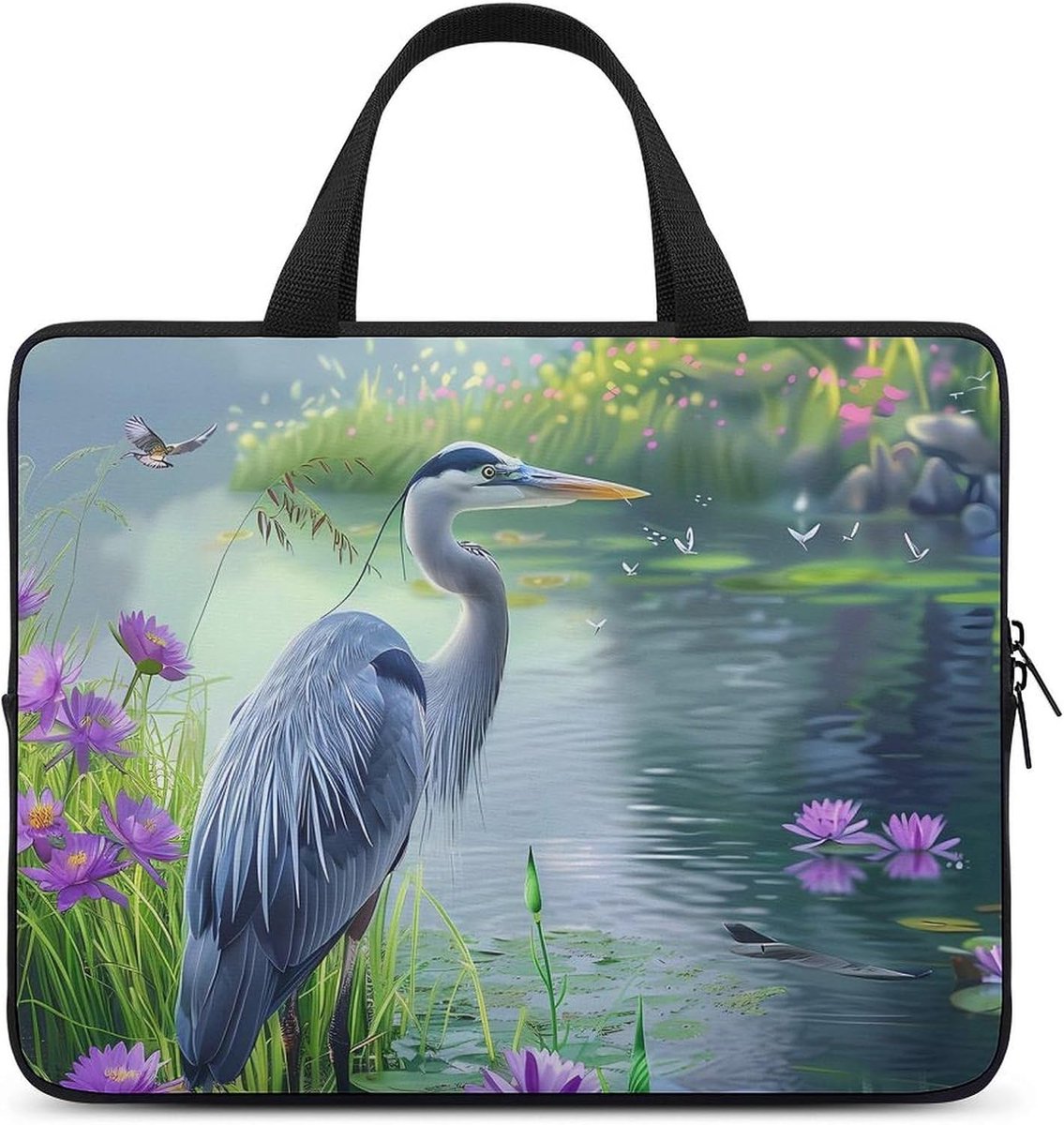 Laptop Tote Bag - Computer Tas - Werk & Reis - Beschermende Voering - 113 x 95 cm - Blauw