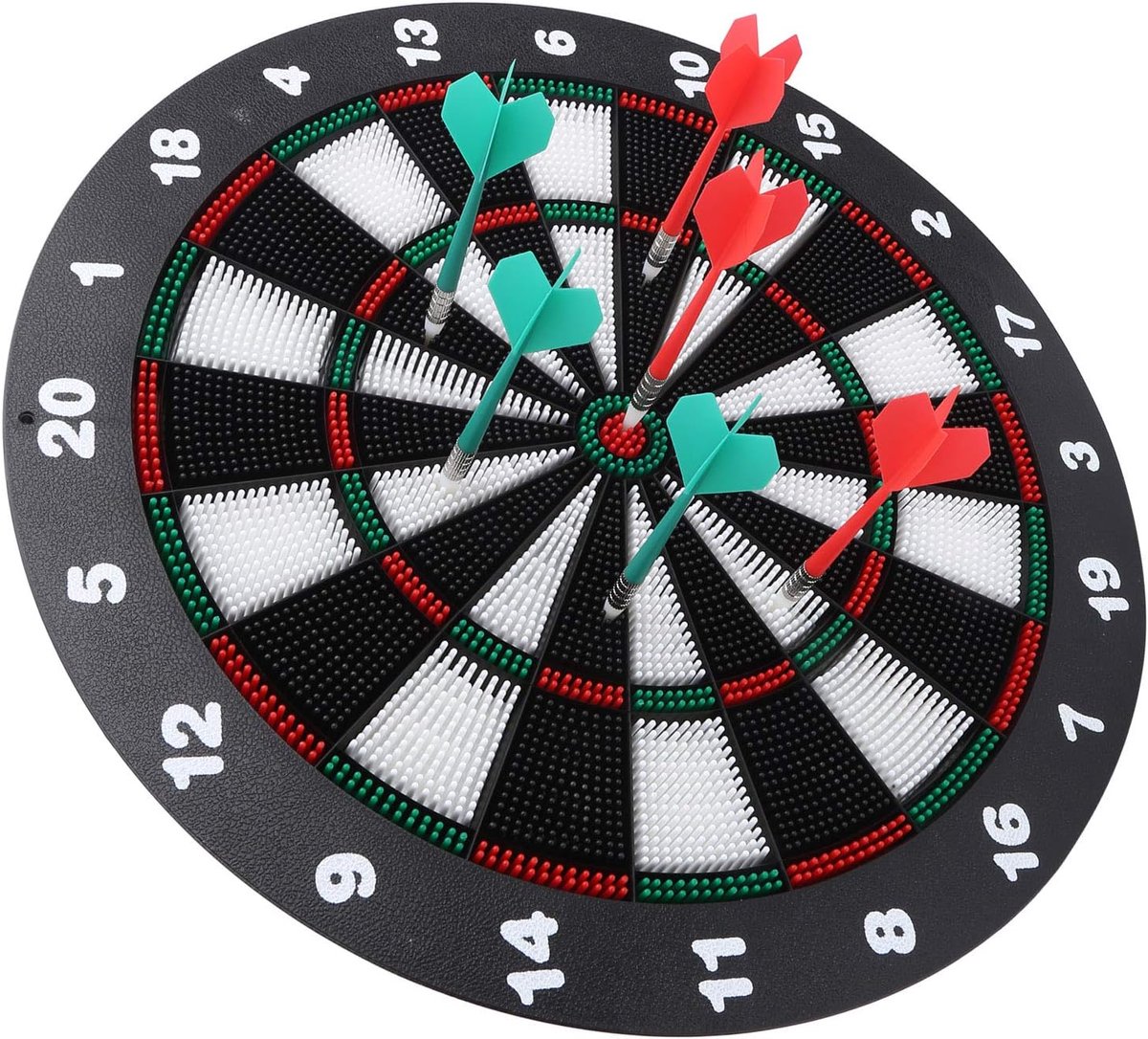 Dartbord Set - Vrijetijdsspel - Feestentertainment - Zachte Veiligheidstips - 42cm Diameter