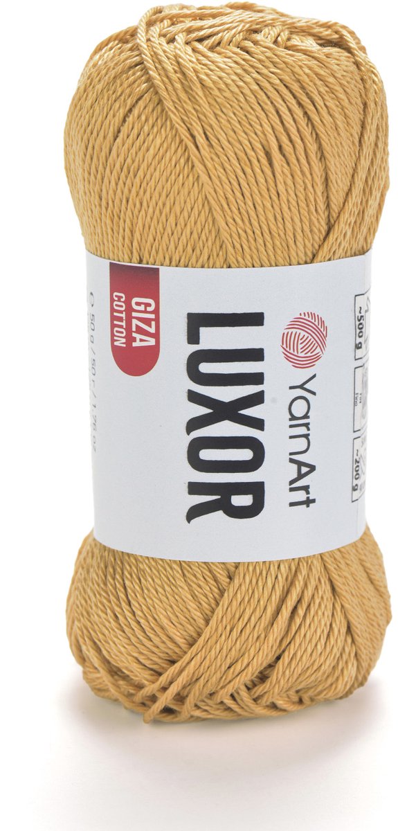 YarnArt Luxor – Gemerceriseerd Katoen Garen – 50g – ±125m – Glanzend Haakgaren – Voor Kleding & Accessoires - Kleur 1231