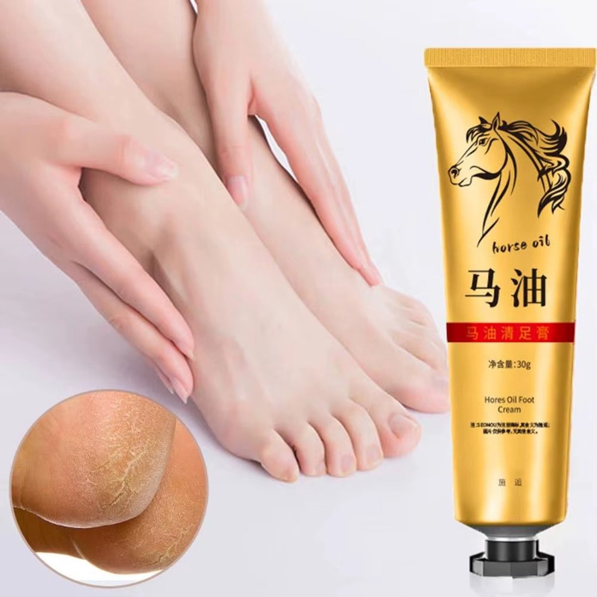 Anti-Crack Foot Cream -Repairing Heel Cream For Dry Skin Hand Foot Care - Anti-kloofjes voetcrème - Herstellende hielcrème voor droge huid, hand- en voetverzorging - 30 g