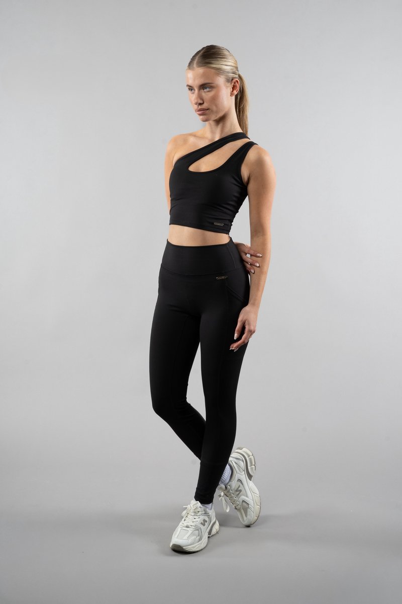 Unveil Active -Strappy Top - Midnight Black L