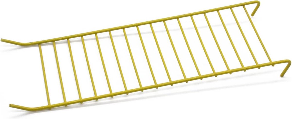 Metalen Knaagdierladder - Klimtrap Huisdier - Knaagdierkooi Inrichting - Topkwaliteit Metaal - 23 x 75 cm - Geel