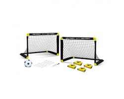 Voetbaldoel Set Kinderen – 2 Inklapbare Goals – Compleet met Voetbal & Pomp – Trainingsset – Draagbaar Speelveld