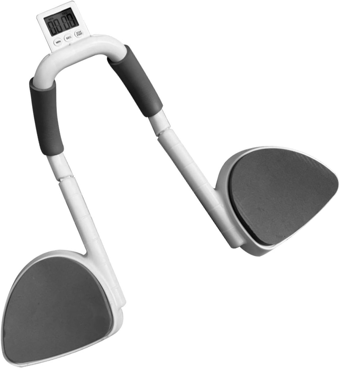 Planktrainer Core - Buikspiertrainer Fitness - Thuis Krachttraining - Met Timer Functie - Compact Ontwerp - Grijs