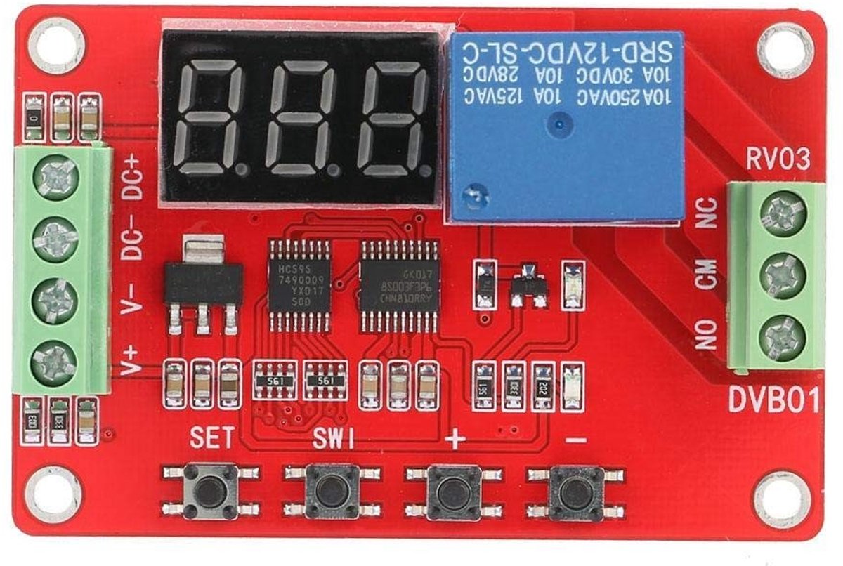 Allecto - DVB01 - Window Voltage Comparator - Multifunctional - Surge Protection - Voltage Measurement - 12V - Monitoring Controller - Geschikt voo...