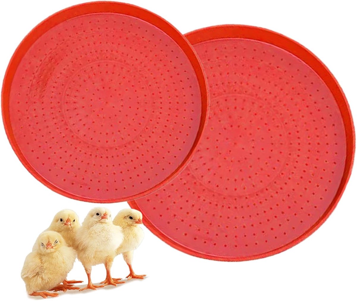 Pluimvee Voerbak - Kippenvoerbak Vangnet - Efficiënt Voeren - Antislip Stabiliteit - 35cm of 40cm