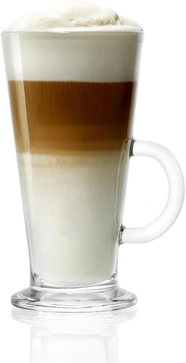 Koffieglazen Set - Thee glazen - Warme dranken - Vaatwasmachinebestendig - 265 ml
