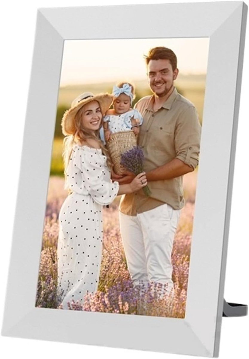Digitale Fotolijst - Smart Display - Herinneringen Tonen - IPS HD Touchscreen - 10.1 Inch - Wit