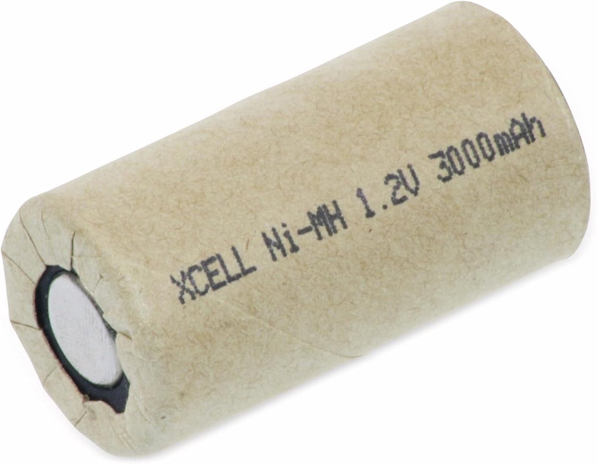 Oplaadbare Batterij - Accu C Cel - Hoge Energiedichtheid - Lage Zelfontlading - 3000mAh 1.2V