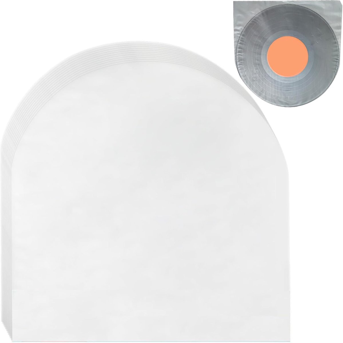 Record Hulzen - Vinyl Beschermers - Platen Opslag - Antistatisch Ontwerp - 12 Inch - Transparant