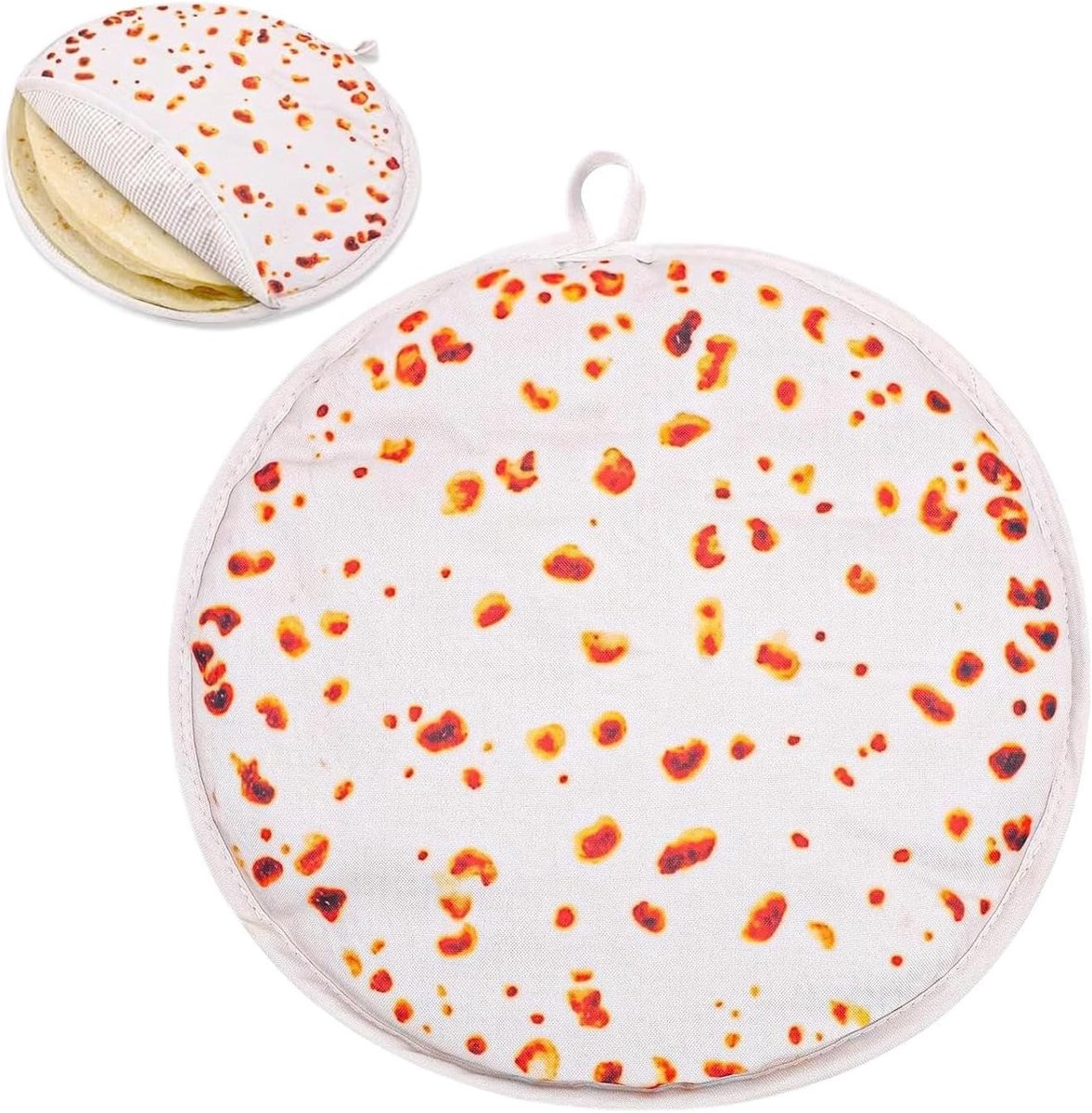 Warmhoudzak - Brood Pizza Houder - Warme Maaltijden - Authentiek Materiaal - 30x30 cm - Beige