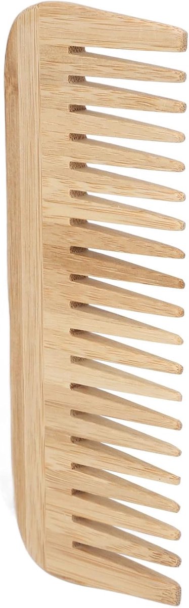 Bamboe Kam - Brede Tanden Kam - Haar Styling - Flexibele Constructie - 16.5 cm Lengte