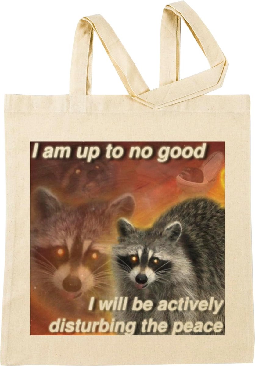 Boodschappentas - Draagtas Opbergtas - Boodschappen Doen - Professionele Print - 42x38cm - Beige