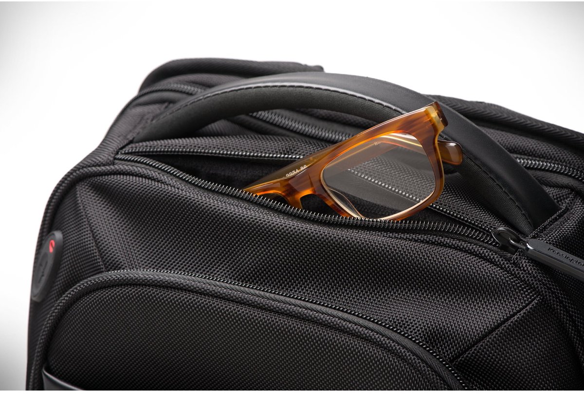 Kensington Contour™ 2.0 15,6-inch rugzak - duurzaam, waterdicht materiaal - ergonomisch ontwerp - zwart