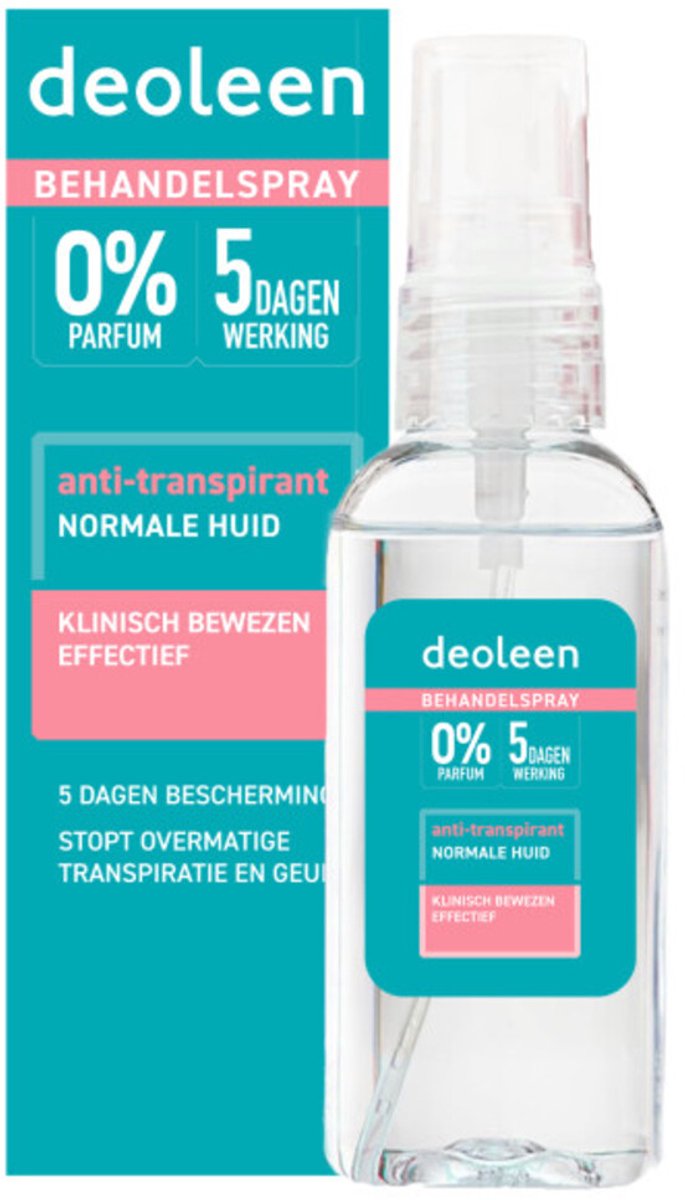 Deoleen - Behandelspray Anti-transpirant - 3 x 30 ml - Voordeelverpakking