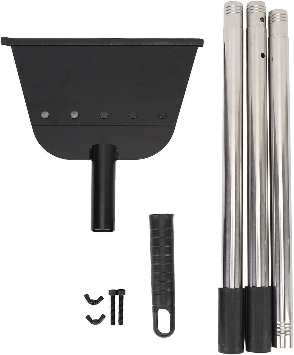 Allecto Plus - Tuingereedschap onkruidschep met verstelbare handgreep voor buiten Optimaliseer uw tuin met dit multifunctionele gereedschap voor het verwijderen van onkruid en sneeuw. Inclusief zware schopschraper voor extra gemak.