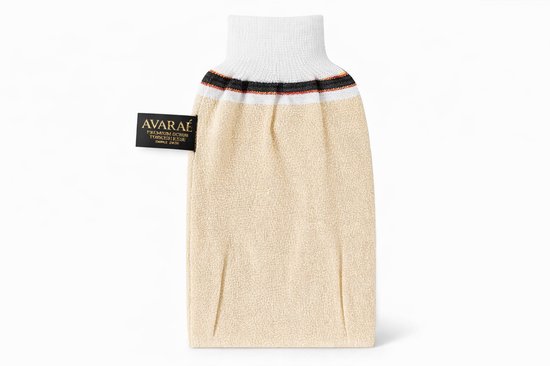 Avaraé Exfoliërende Scrub Handschoen – Kese Handschoen voor Lichaam & Gezicht – Verwijdert Dode Huidcellen – Diepe Reiniging – Spa Kwaliteit