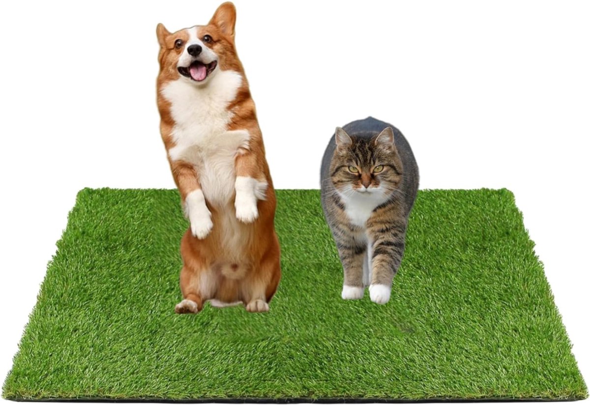SVN® Hondentoilet Kunstgras - Geurafstotend - Honden Wc Outdoor & Indoor - Groen - 50cm x 60cm x 3cm
