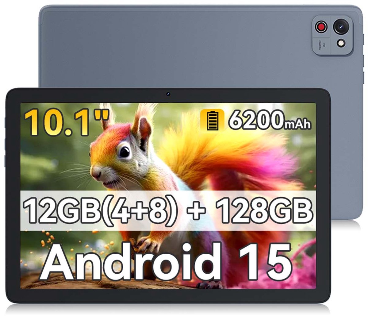 Tablet - CUBOT TAB 65 - 12GB RAM 128GB ROM - 10,1 inch - Android 15 - 6200 mAh - Wi-Fi Dual Band - GPS - Grijs